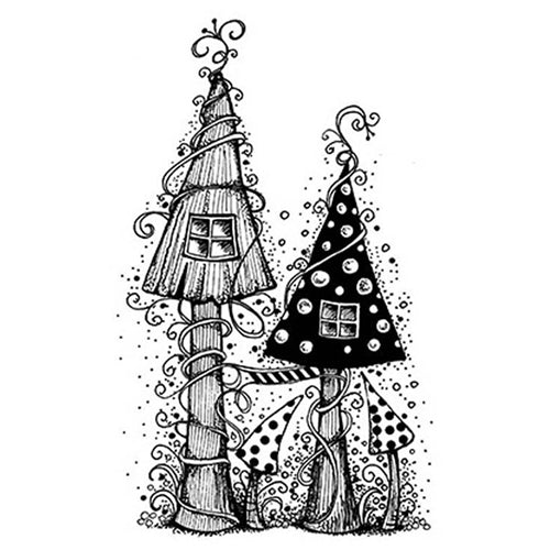 Simon Says Stamp! Lavinia Stamps FAIRY HOUSE Clear Stamp LAV030