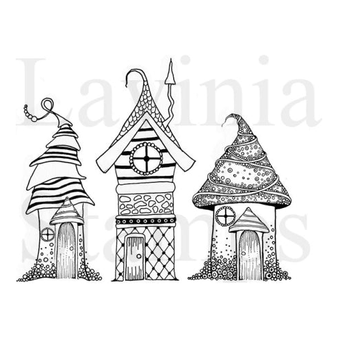 Simon Says Stamp! Lavinia Stamps ZEN HOUSES Clear Stamps LAV326
