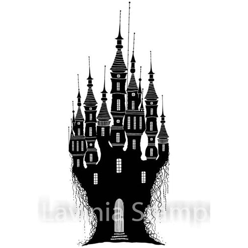 Simon Says Stamp! Lavinia Stamps DRAGON STONE CASTLE Clear Stamp LAV533