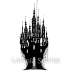 Simon Says Stamp! Lavinia Stamps DRAGON STONE CASTLE Clear Stamp LAV533