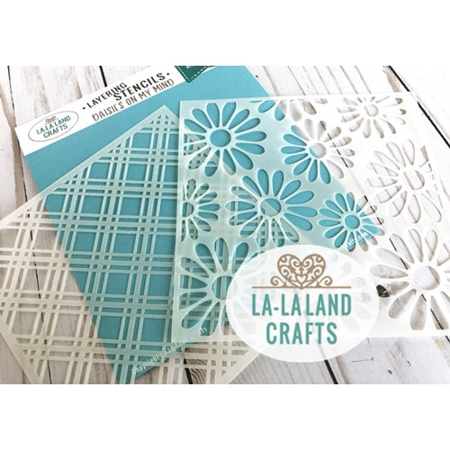 Simon Says Stamp! La-La Land Crafts DAISIES ON MY MIND Layering Stencil ST010