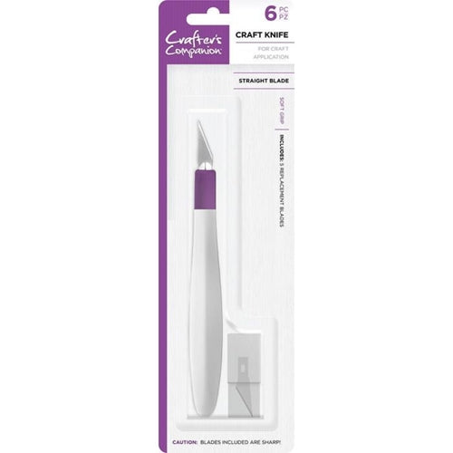 Simon Says Stamp! Crafter's Companion SOFTGRIP STRAIGHT BLADE CRAFT KNIFE Tool With Spares cc-tool-knife-st