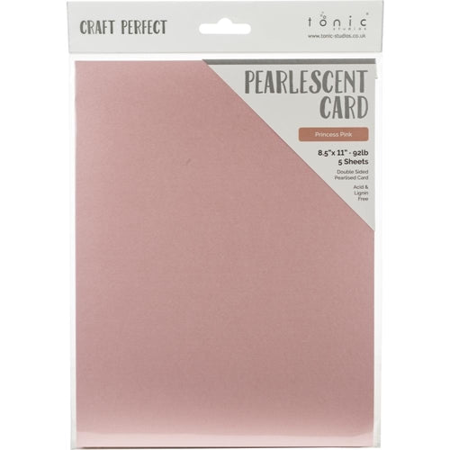 Simon Says Stamp! Tonic PRINCESS PINK Pearlescent Cardstock 9545e