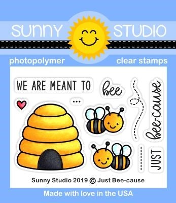 Simon Says Stamp! Sunny Studio JUST BEE-CAUSE Clear Stamps SSCL 236