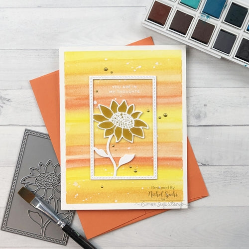 Simon Says Stamp! Simon Says Stamp SUNFLOWER FRAME Wafer Die s666 | color-code:ALT1
