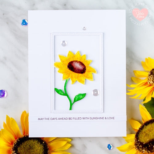 Simon Says Stamp! Simon Says Stamp SUNFLOWER FRAME Wafer Die s666 | color-code:ALT2
