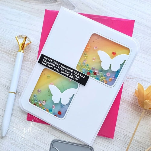 Simon Says Stamp! Simon Says Stamp Peeking BUTTERFLY SQUARE Wafer Die s670 | color-code:ALT1