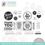 Simon Says Stamp! Simon Says Clear Stamps THANKS AND ENCOURAGEMENT WORD MIX 1 sss102015