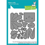 Simon Says Stamp! Lawn Fawn TINY GIFT BOX PEACOCK AND TURKEY ADD ON Custom Craft Dies LF2051