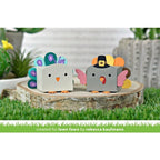 Simon Says Stamp! Lawn Fawn TINY GIFT BOX PEACOCK AND TURKEY ADD ON Custom Craft Dies LF2051
