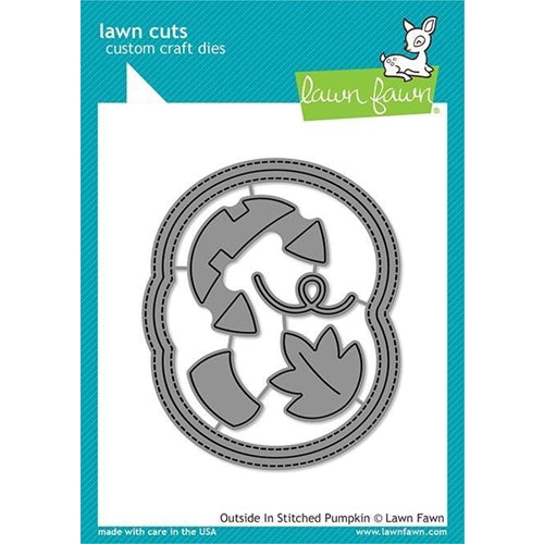 Simon Says Stamp! Lawn Fawn OUTSIDE IN STITCHED PUMPKIN Custom Craft Dies LF2057