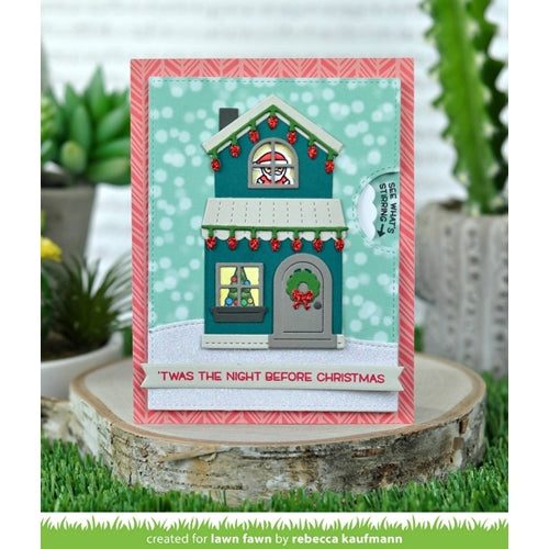 Simon Says Stamp! Lawn Fawn BUILD A HOUSE CHRISTMAS ADD ON Custom Craft Dies LF2048