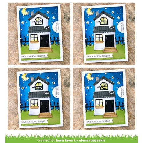 Simon Says Stamp! Lawn Fawn SET TINY HALLOWEEN Clear Stamps and Dies HLFTH