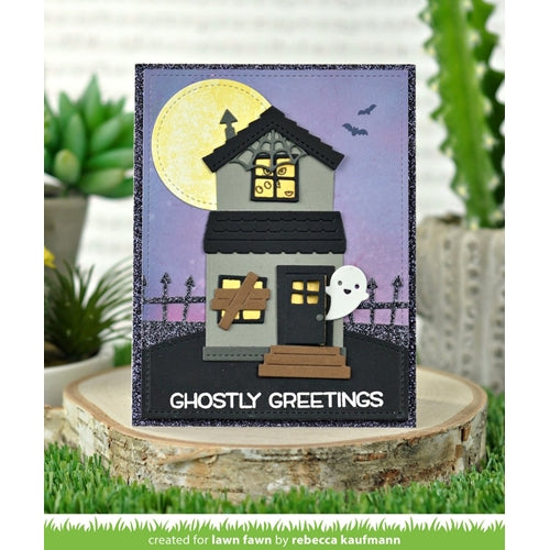 Simon Says Stamp! Lawn Fawn BUILD A HOUSE HALLOWEEN ADD ON Custom Craft Dies LF2047