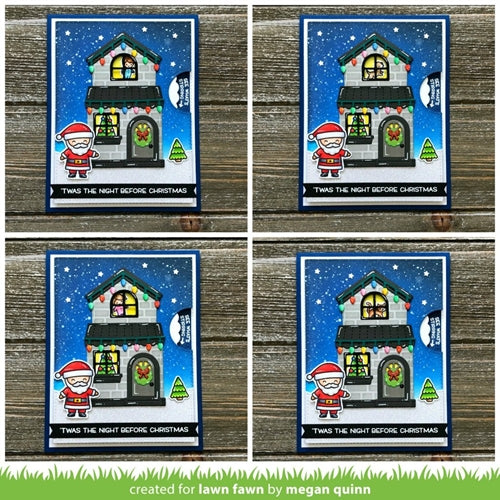 Simon Says Stamp! Lawn Fawn REVEAL WHEEL BUILD A HOUSE ADD ON Custom Craft Dies LF2049