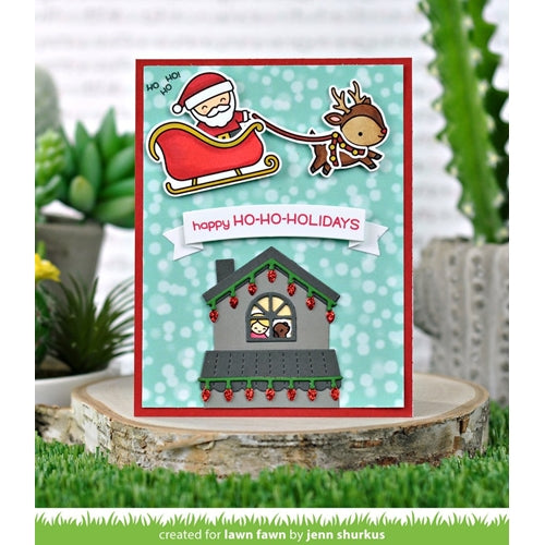 Simon Says Stamp! Lawn Fawn BUILD A HOUSE Custom Craft Dies LF2046