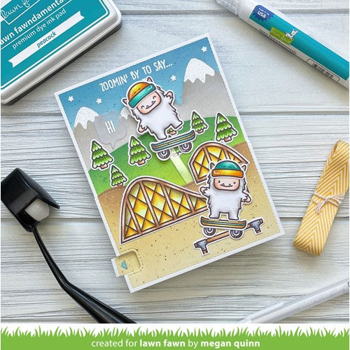 Simon Says Stamp! Lawn Fawn SET YETI OR NOT Clear Stamps and Dies HLFYON | color-code:ALT0