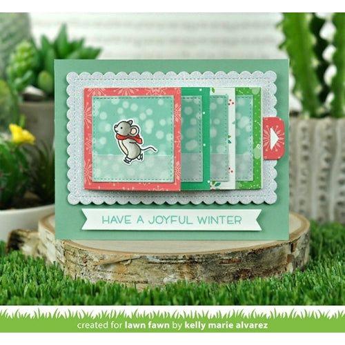 Simon Says Stamp! Lawn Fawn MICE ON ICE Clear Stamps LF2031
