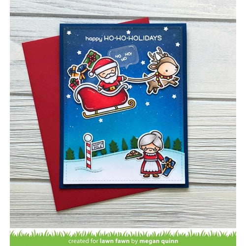Simon Says Stamp! Lawn Fawn SET HO-HO-HOLIDAYS Clear Stamps and Dies HLFHHH