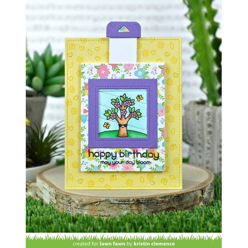 Simon Says Stamp! Lawn Fawn SET TREE BEFORE 'N AFTERS Clear Stamps and Dies HLFTBA