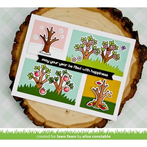Simon Says Stamp! Lawn Fawn SET TREE BEFORE 'N AFTERS Clear Stamps and Dies HLFTBA | color-code:ALT4