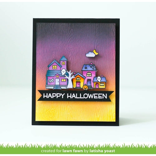 Simon Says Stamp! Lawn Fawn SET SPOOKY VILLAGE Clear Stamps and Dies HLFSV | color-code:ALT1