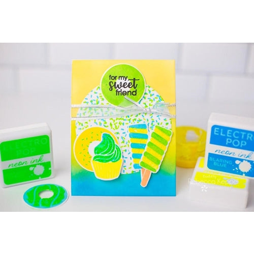 Simon Says Stamp! Rina K Designs BLARING BLUE ElectroPop Ink Pad 142