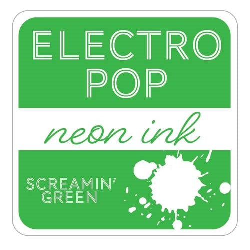 Simon Says Stamp! Rina K Designs SCREAMIN' GREEN ElectroPop Ink Pad 135