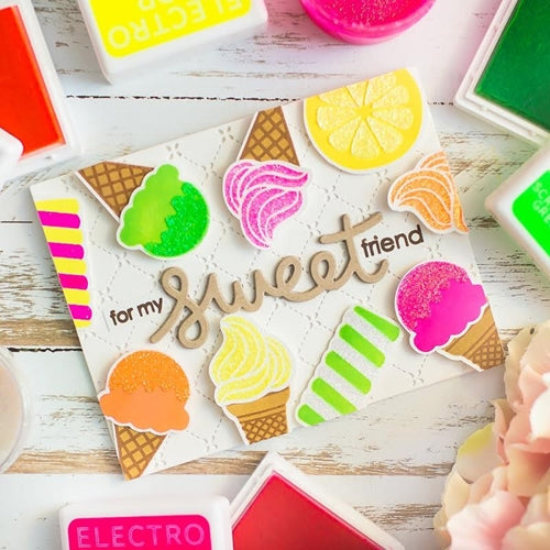 Simon Says Stamp! Rina K Designs SCREAMIN' GREEN ElectroPop Ink Pad 135