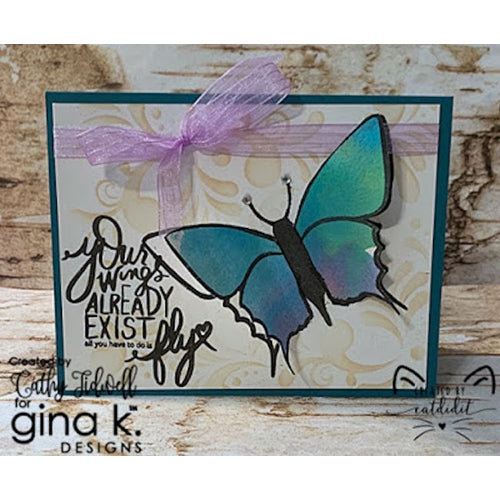 Simon Says Stamp! Gina K Designs FUNKY FLOURISH Stencil 879 | color-code:ALT1