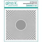 Simon Says Stamp! Gina K Designs SUNSHINE Stencil 954