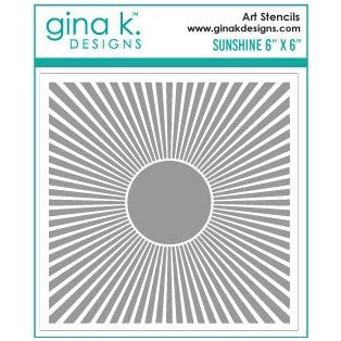 Simon Says Stamp! Gina K Designs SUNSHINE Stencil 954