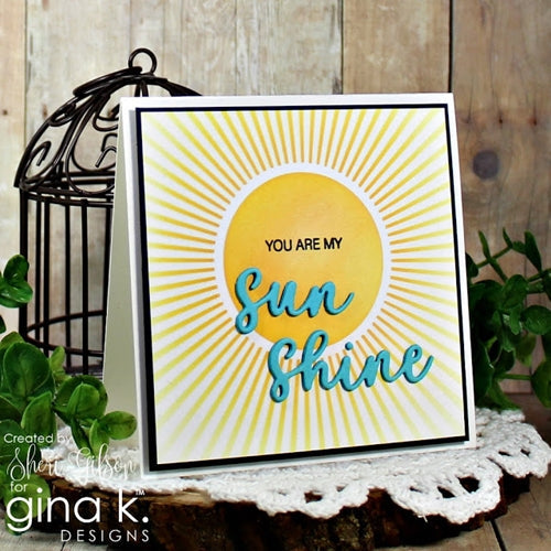 Simon Says Stamp! Gina K Designs SUNSHINE Stencil 954 | color-code:ALT1