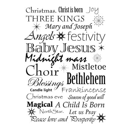 Simon Says Stamp! Lavinia Stamps CHRISTMAS WORDS Clear Stamp LAV196