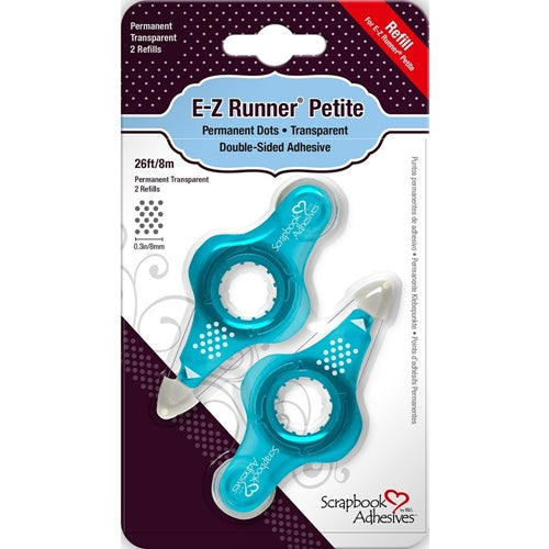Scrapbook Adhesives EZ Runner Petite Refill 2/Pkg 26' Petite Dots-Permanent