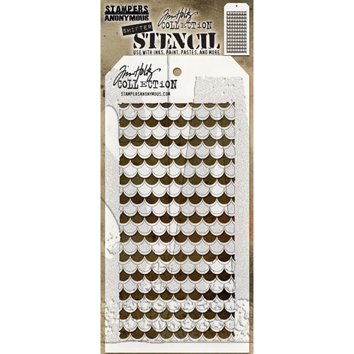Simon Says Stamp! Tim Holtz Layering Stencil SHIFTER SCALLOP THS128