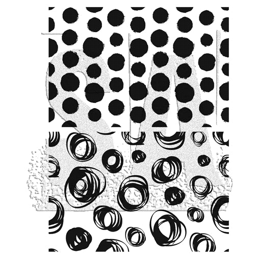 Simon Says Stamp! Tim Holtz Cling Rubber Stamps DOTS AND CIRCLES CMS382