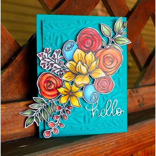 Simon Says Stamp! Simon Says Stamp SKETCHED FLOWERS Wafer Dies sssd112035
