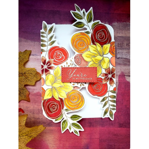 Simon Says Stamp! Simon Says Stamp SKETCHED FLOWERS Wafer Dies sssd112035