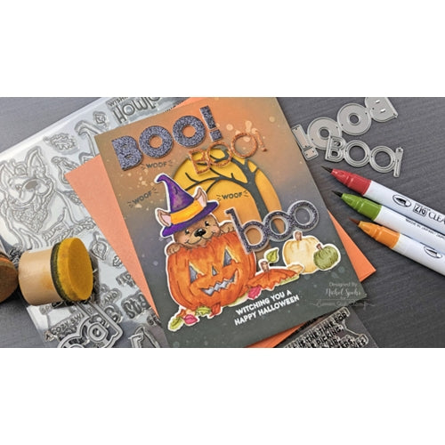 Simon Says Stamp! CZ Design Wafer Dies BOO WORD AND SHADOW czd61 | color-code:ALT2