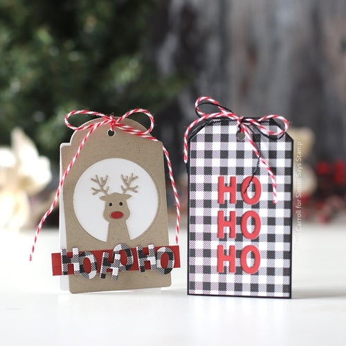 Simon Says Stamp! CZ Design HO HO DEER CIRCLE Wafer Die czd70