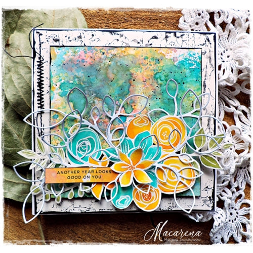 Simon Says Stamp! Simon Says Stamps and Dies SKETCHED FLOWERS set341sf | color-code:ALT1