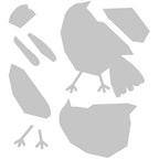 Simon Says Stamp! Tim Holtz Sizzix PATCHWORK BIRD Bigz Die 664231