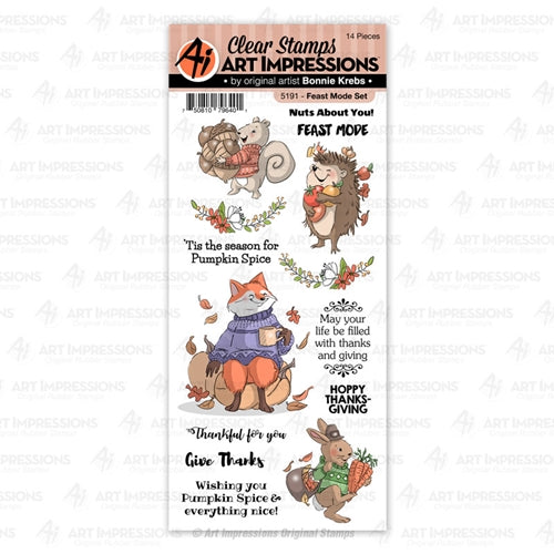 Simon Says Stamp! Art Impressions FEAST MODE Clear Stamps 5191