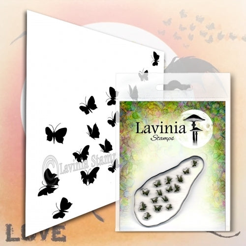 Simon Says Stamp! Lavinia Stamps FLUTTERBIES Clear Stamp LAV556