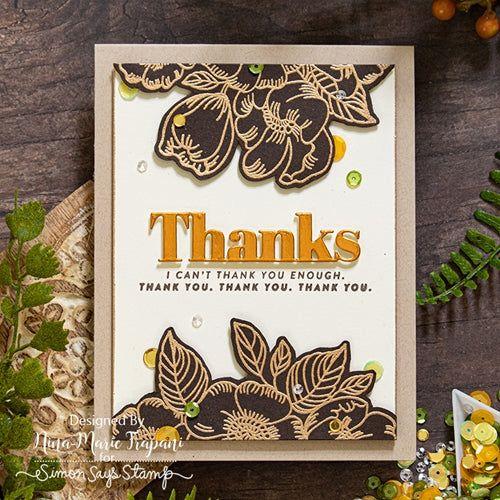 Simon Says Stamp! Simon Says Stamp BOLD THANKS Wafer Die sssd112090 | color-code:ALT1