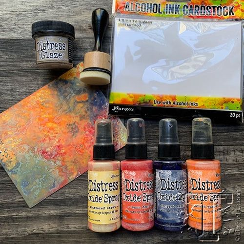 Simon Says Stamp! Tim Holtz Distress Oxide Spray CARVED PUMPKIN Ranger tso67627 | color-code:ALT01