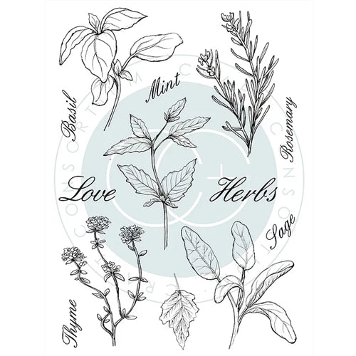 Simon Says Stamp! Craft Consortium THE HERBARIUM HERBS Clear Stamps CCSTMP011