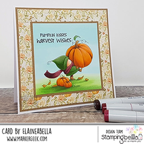Simon Says Stamp! Stamping Bella Cling Stamp BUNDLE GIRL AT THE PUMPKIN PATCH eb877