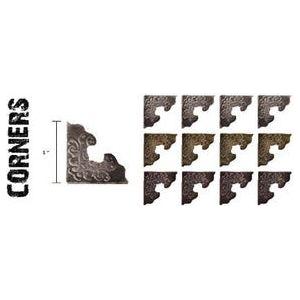 Simon Says Stamp! Tim Holtz Idea-ology CORNERS Metal Hardware  TH92789
